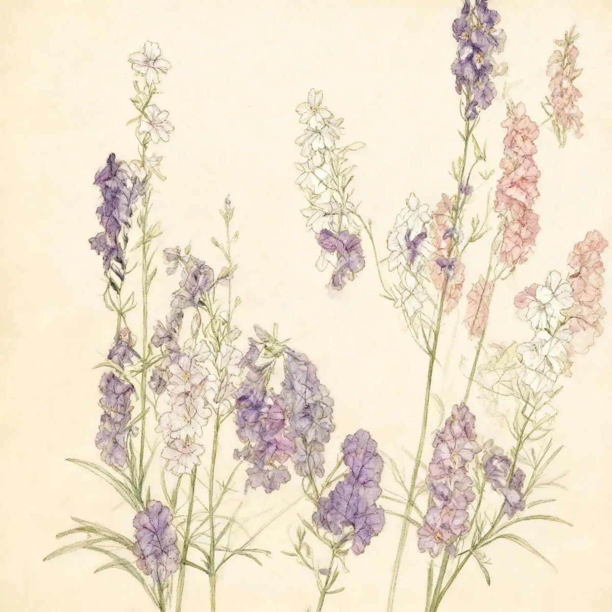 Giant larkspur (Consolida ajacis)
