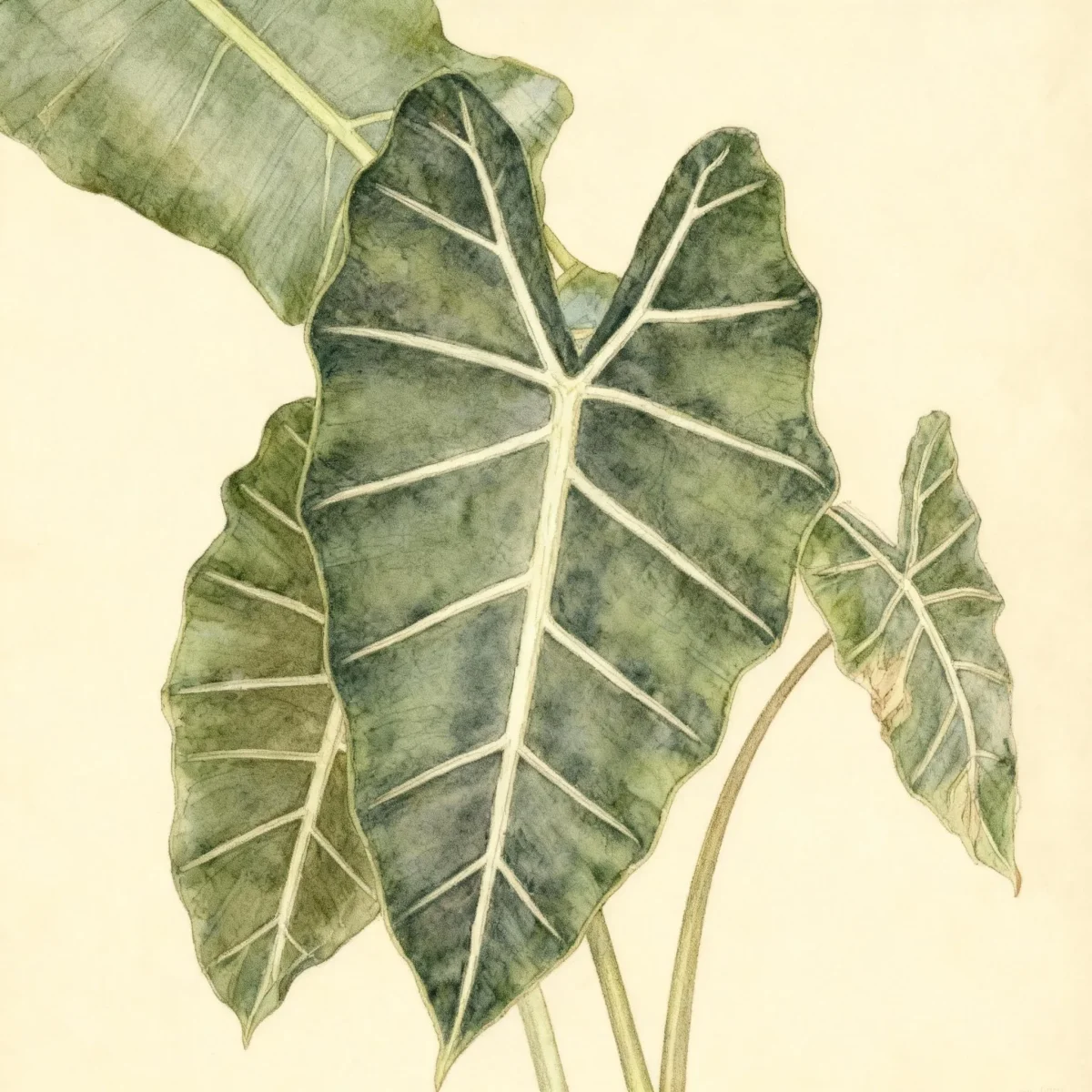 Elephant's ear (Alocasia 'Frydek')