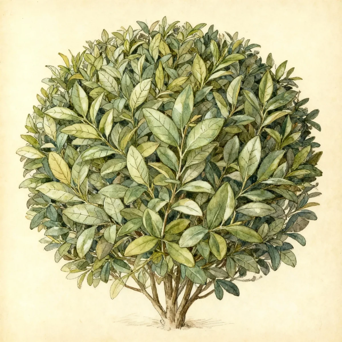 Japanese privet (Ligustrum japonicum 'Rotundifolium')