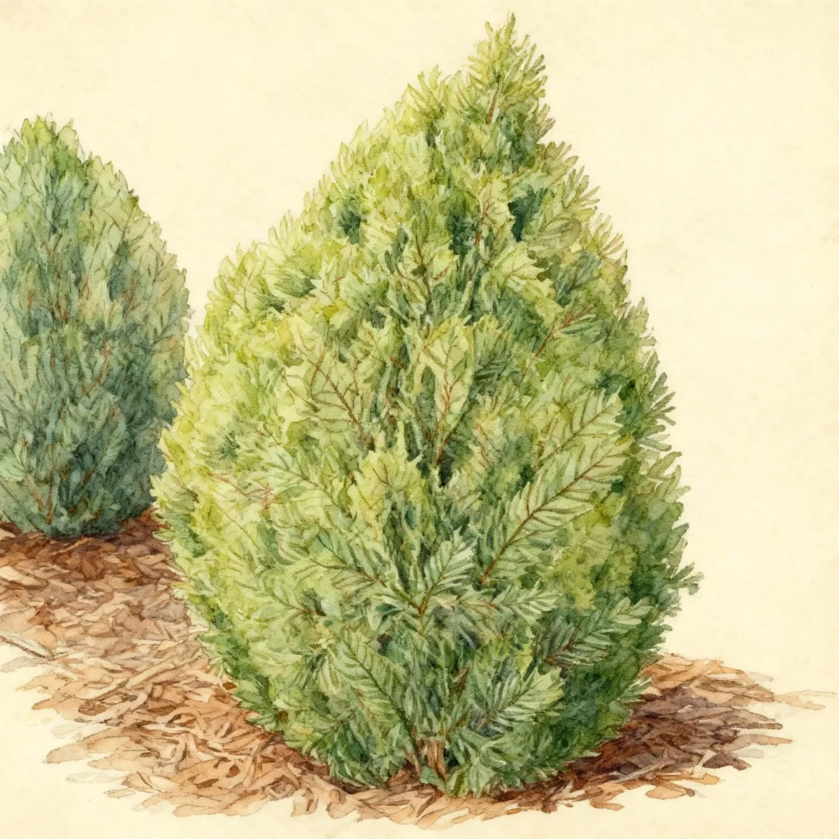 Oriental arborvitae (Platycladus orientalis 'Aurea Nana')