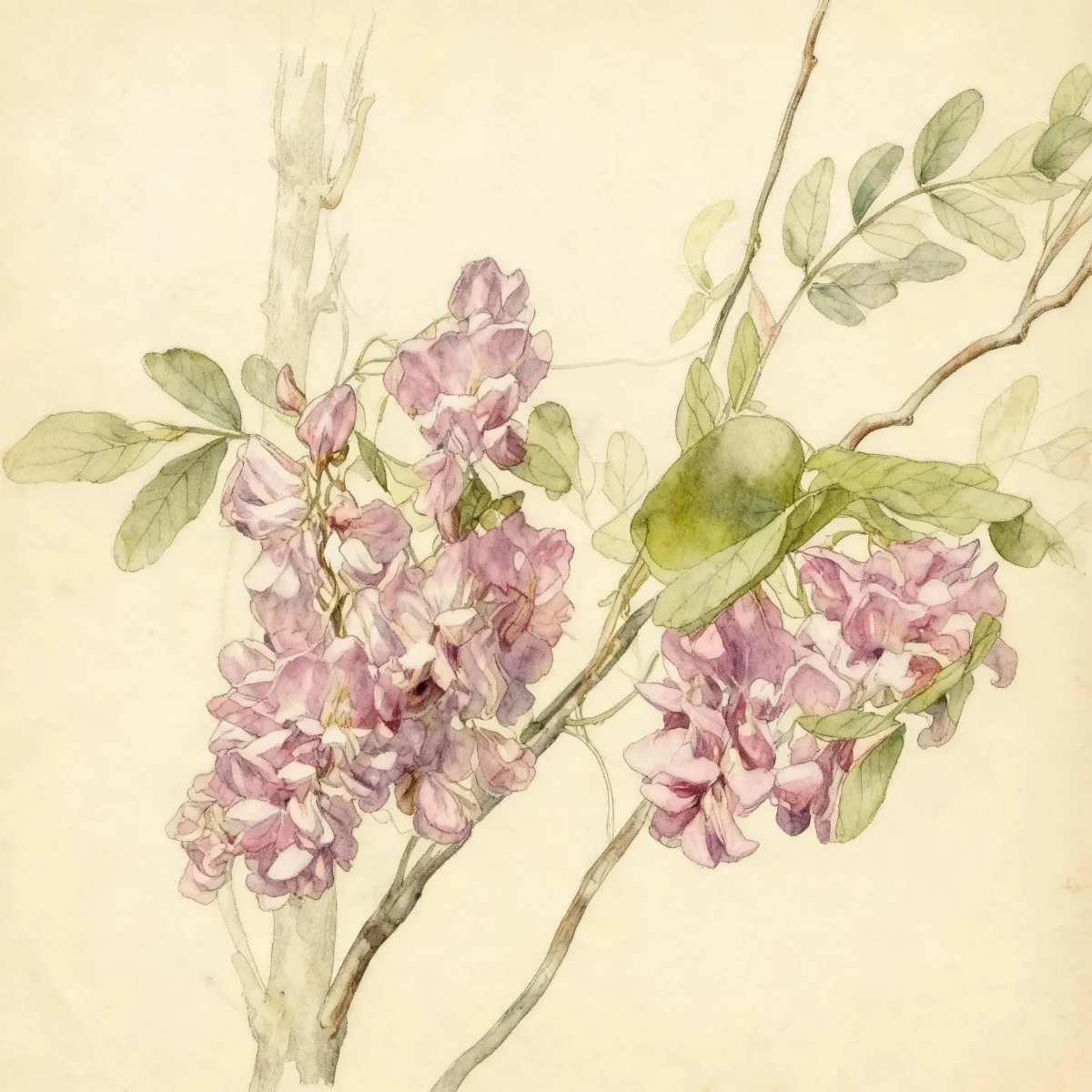 Black locust (Robinia 'Purple Robe')