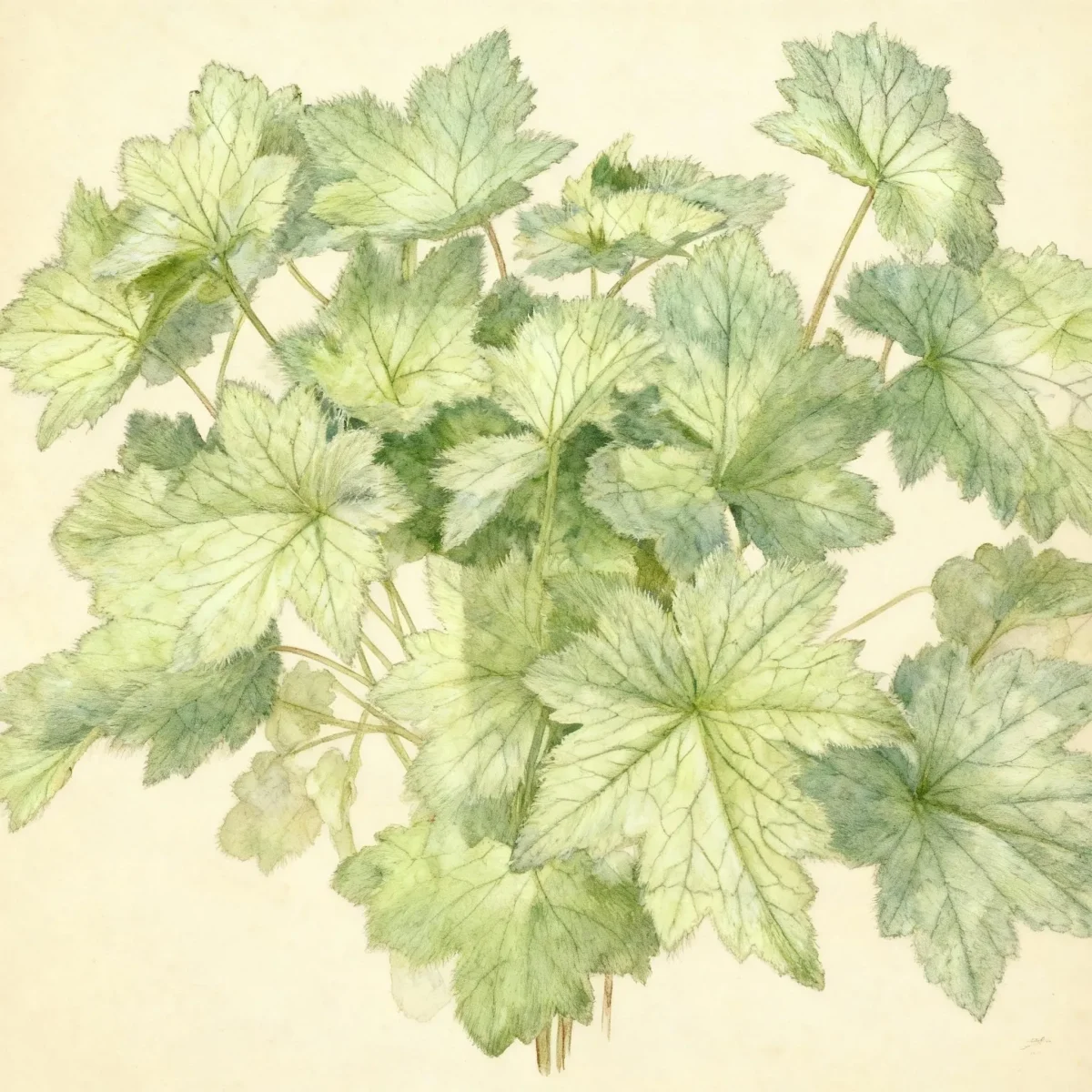 Hairy alum root (Heuchera villosa 'Chantilly')