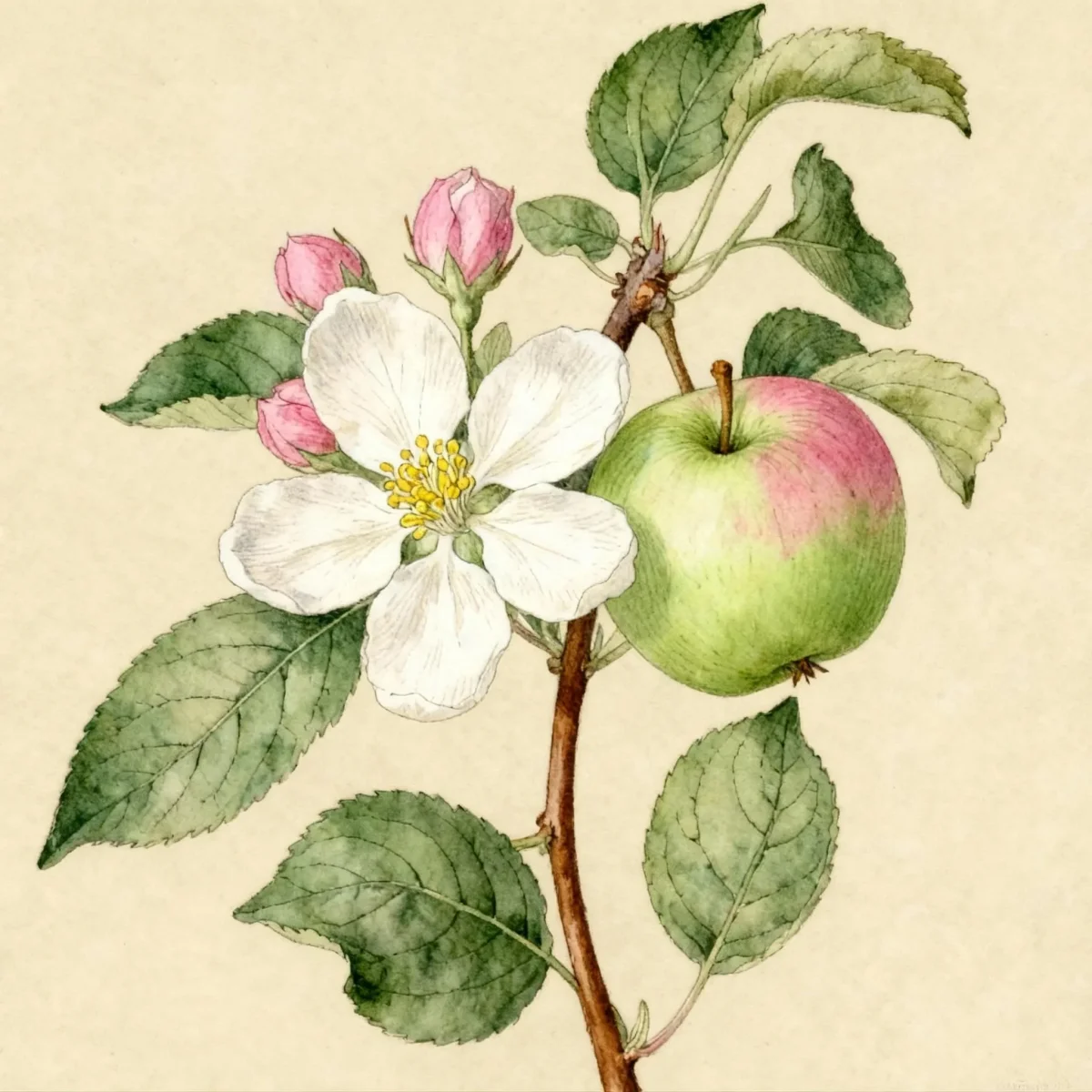 Semi-dwarf apple (Malus pumila 'Co-op 30' ENTERPRISE)