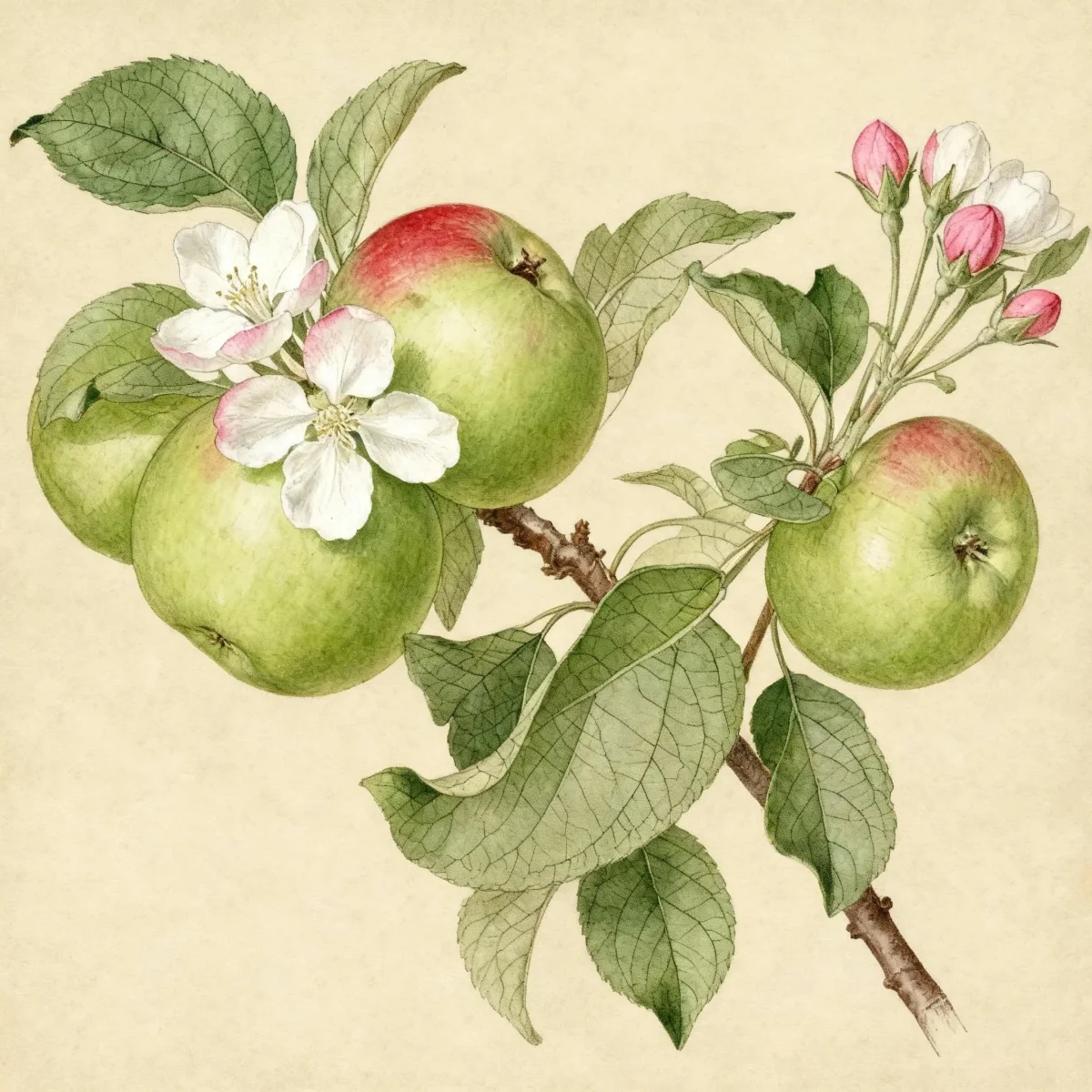 Dwarf apple (Malus pumila 'Thornton' STARKSPUR WINESAP)