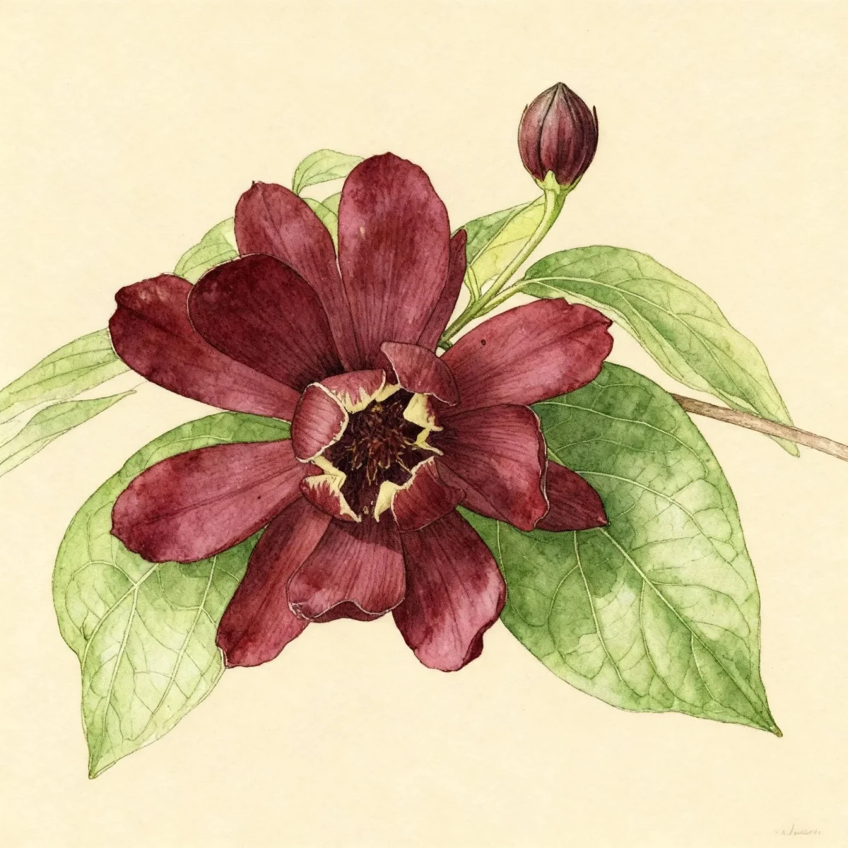 Carolina allspice (Calycanthus raulstonii 'Hartlage Wine')