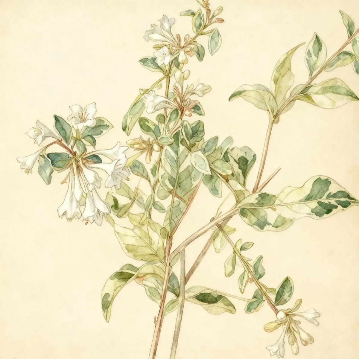 Glossy abelia (Abelia × grandiflora 'Panache' SILVER ANNIVERSARY)