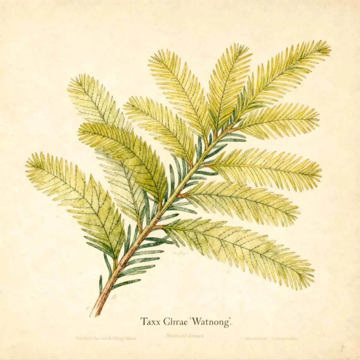 English yew (Taxus baccata 'Watnong Gold')