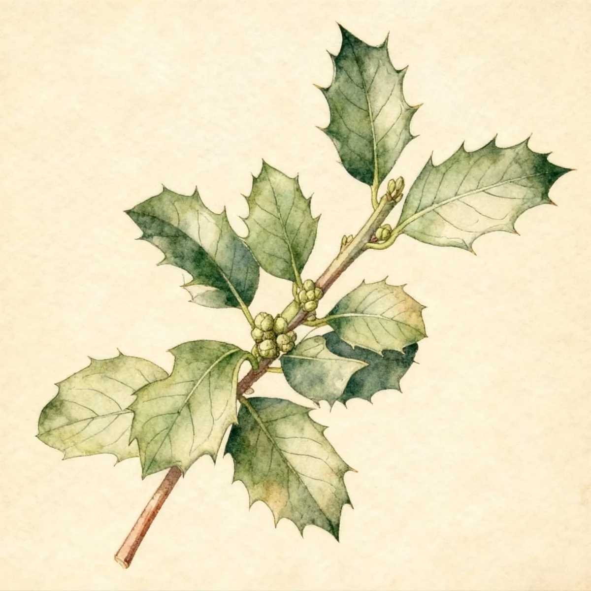 Holly (Ilex × meserveae 'Heckenstar' CASTLE WALL)