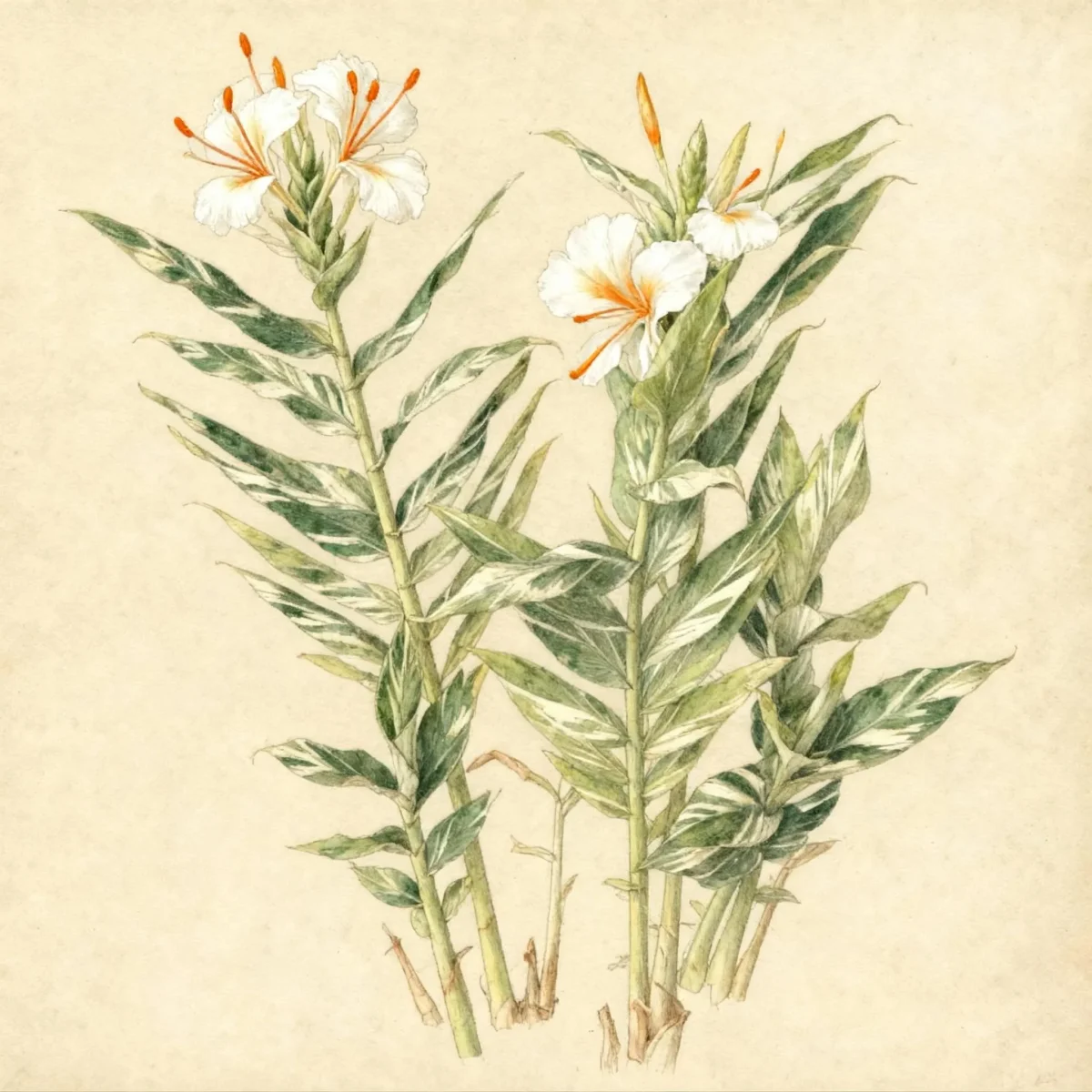 Ginger lily (Hedychium 'Tahitian Flame')