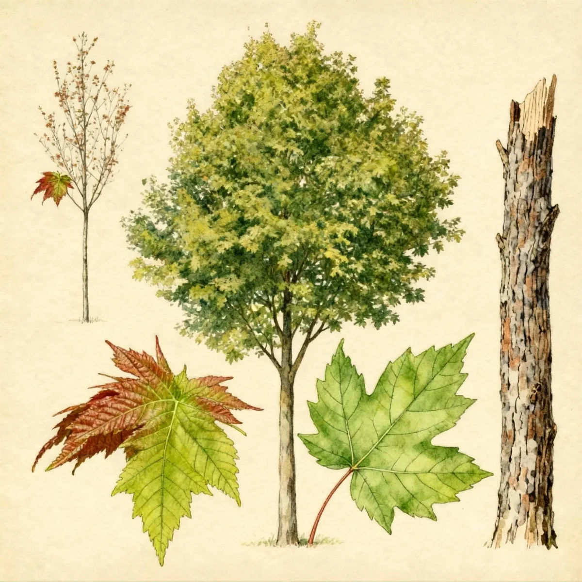 Freeman maple (Acer × freemanii 'Scarsen' SCARLET SENTINEL)