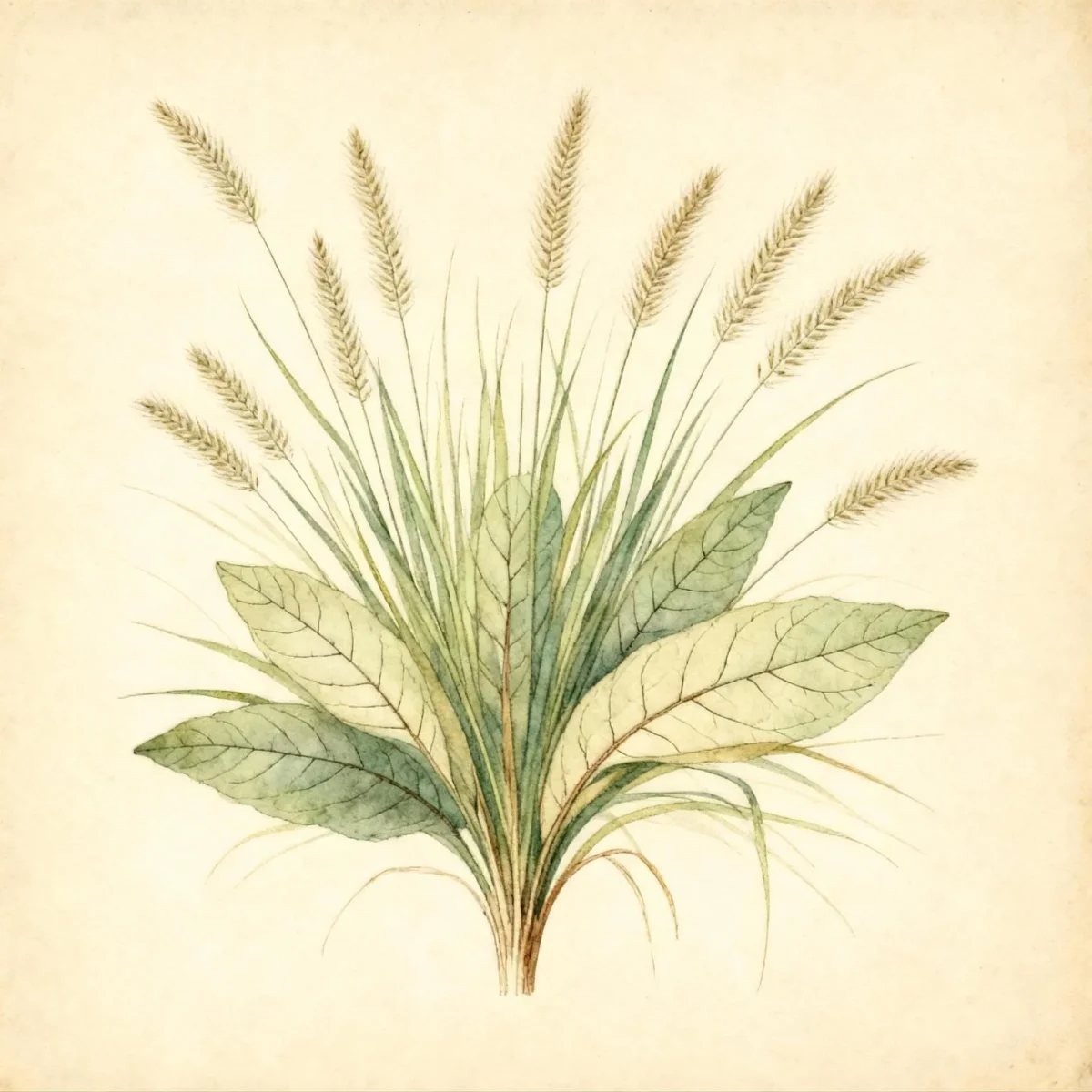 Fountain grass (Pennisetum alopecuroides 'Piglet')