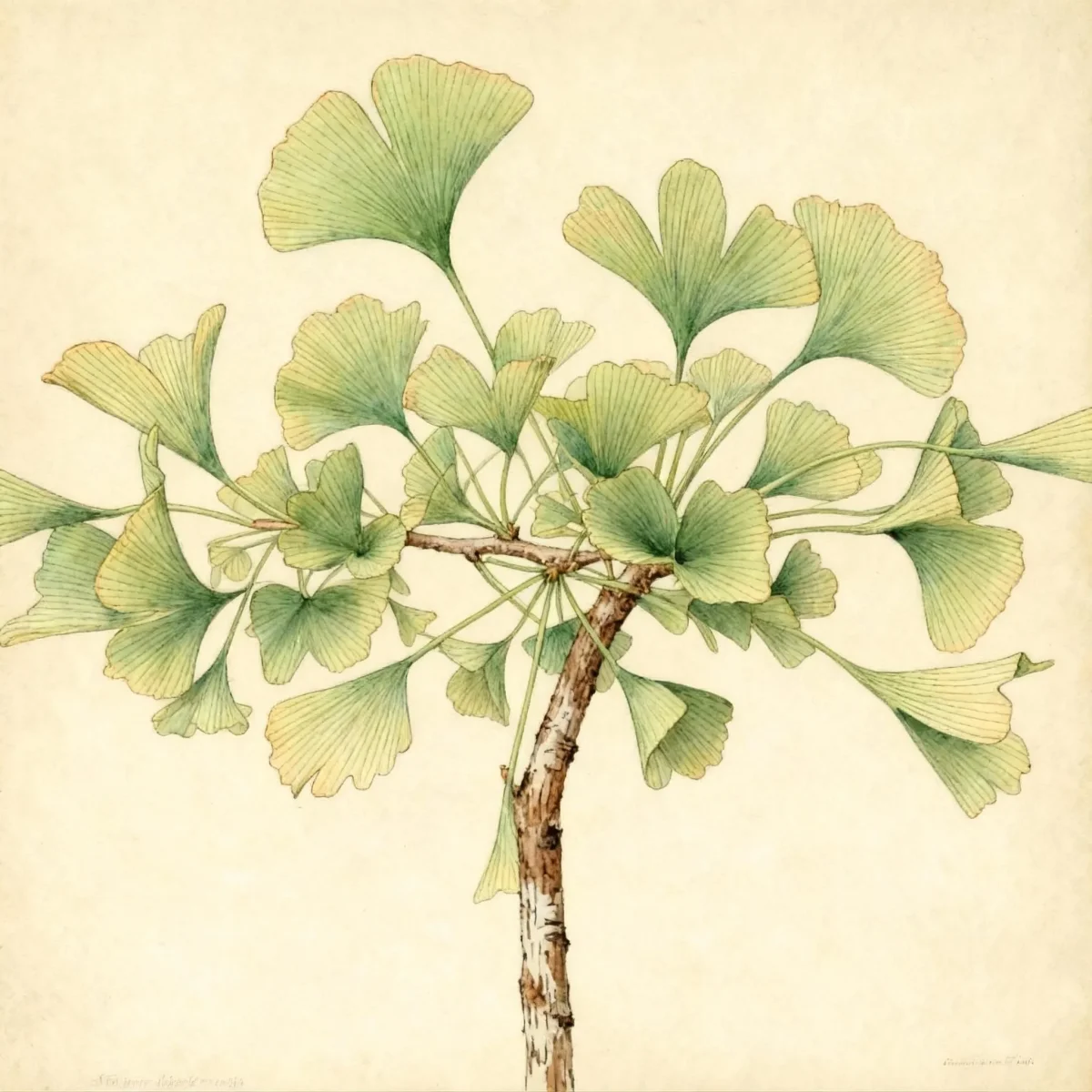 Maidenhair tree (Ginkgo biloba 'Tubifolia')