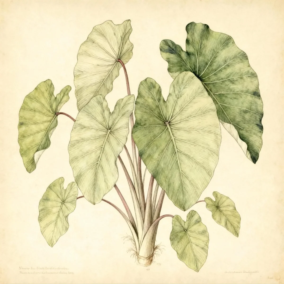 Taro (Colocasia esculenta 'Mojito')