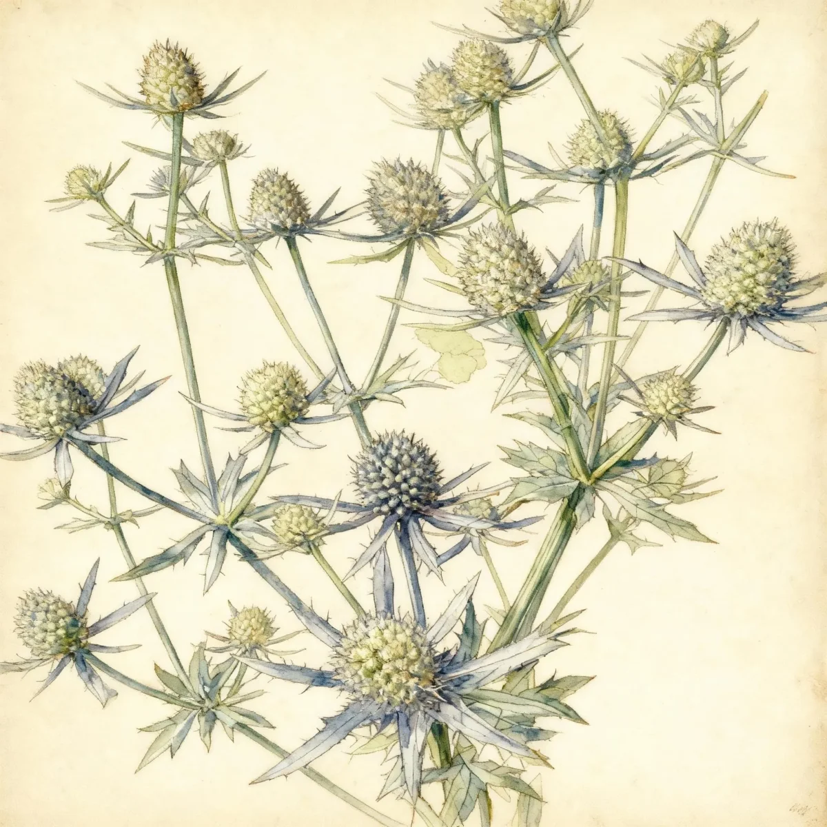 Sea holly (Eryngium planum 'Jade Frost')