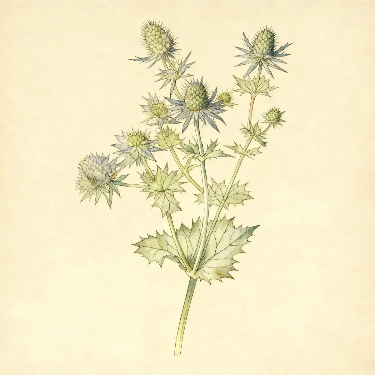 Sea holly (Eryngium planum 'Tiny Jackpot')