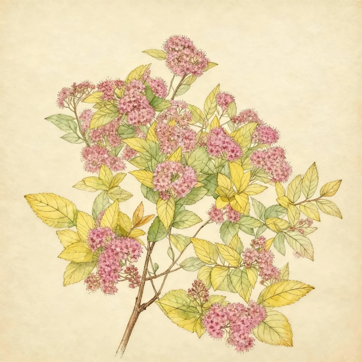 Japanese spirea (Spiraea japonica 'Walbuma' MAGIC CARPET)