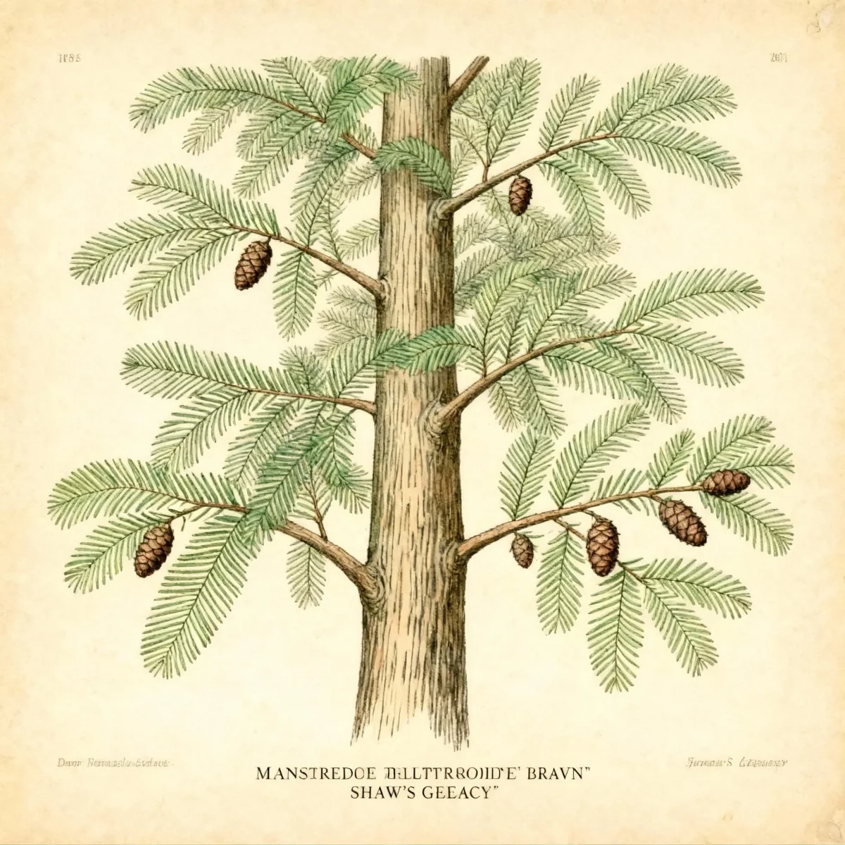 Dawn redwood (Metasequoia glyptostroboides 'Raven' SHAW'S LEGACY)