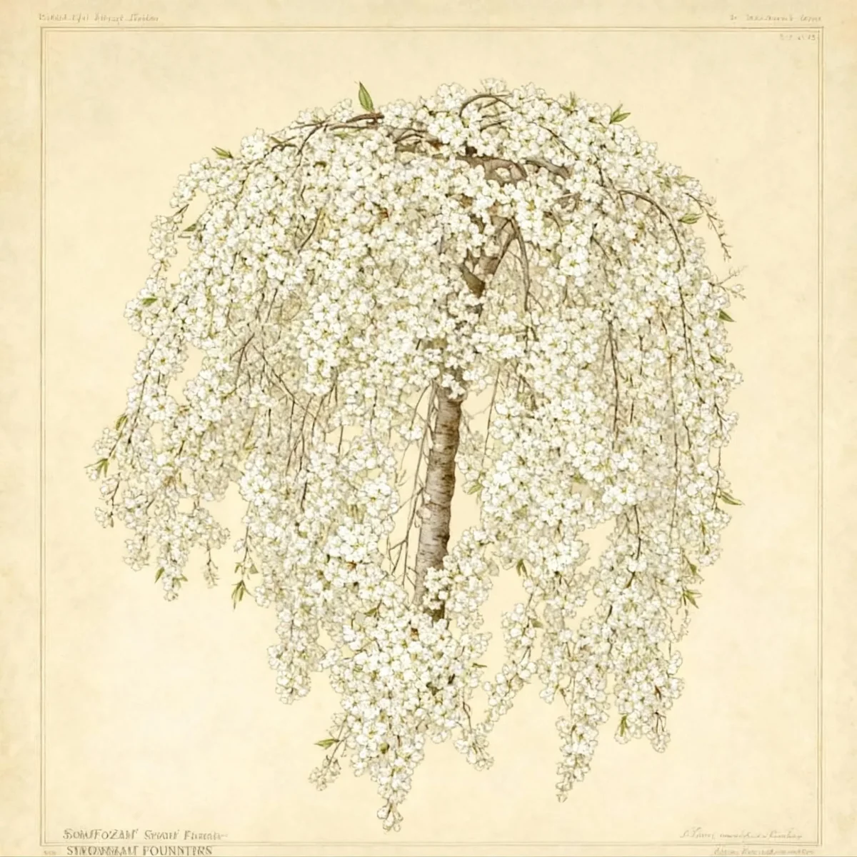 Weeping higan cherry (Prunus 'Snofozam' SNOW FOUNTAINS)