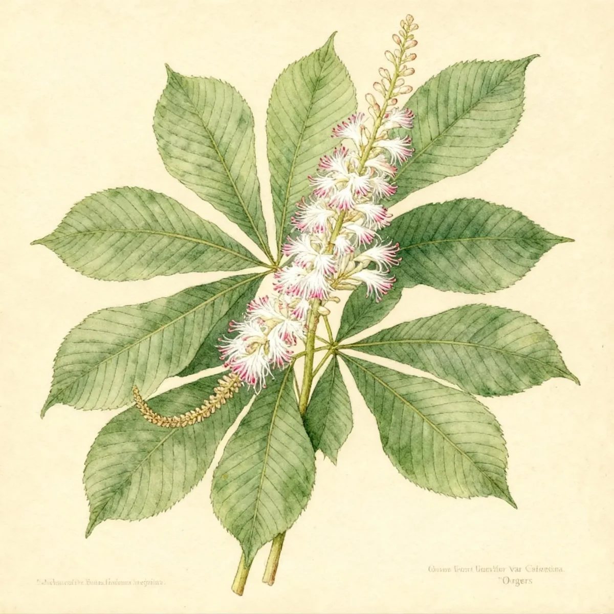 Bottlebrush buckeye (Aesculus parviflora var. serotina 'Rogers')