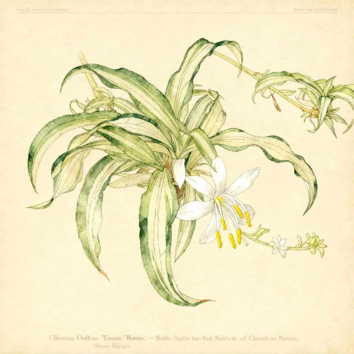 Spider plant (Chlorophytum 'Bonnie')