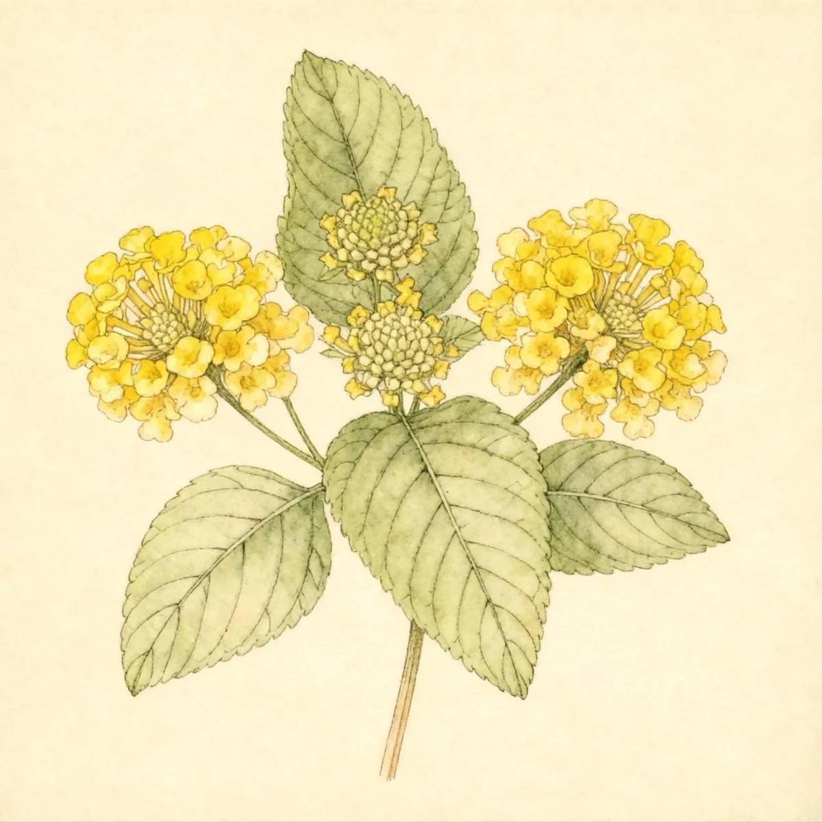 Lantana (Lantana camara 'Balucgold' LITTLE LUCKY POT OF GOLD)