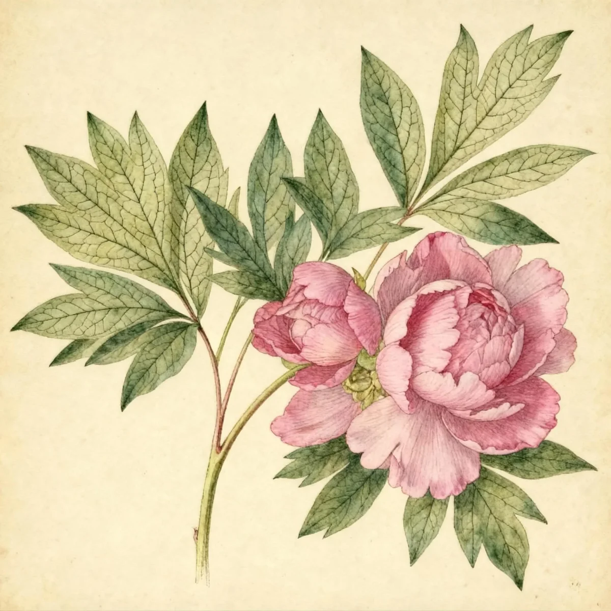 Peony (Paeonia 'Pink Double Dandy' KEIKO)