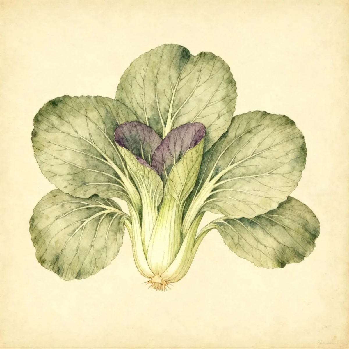 Pak-choi (Brassica rapa (Chinensis Group) 'Violetta')