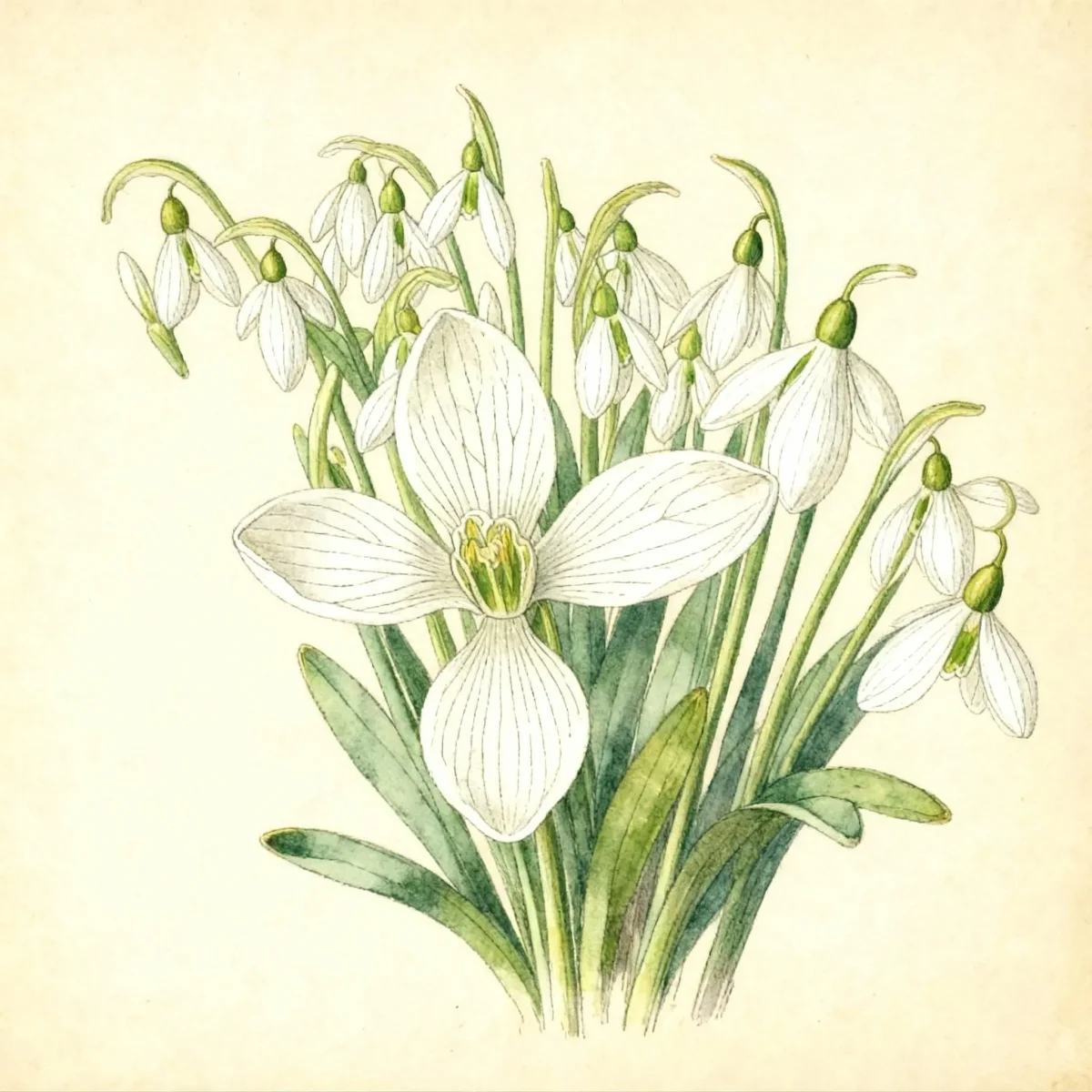Snowdrop (Galanthus elwesii)