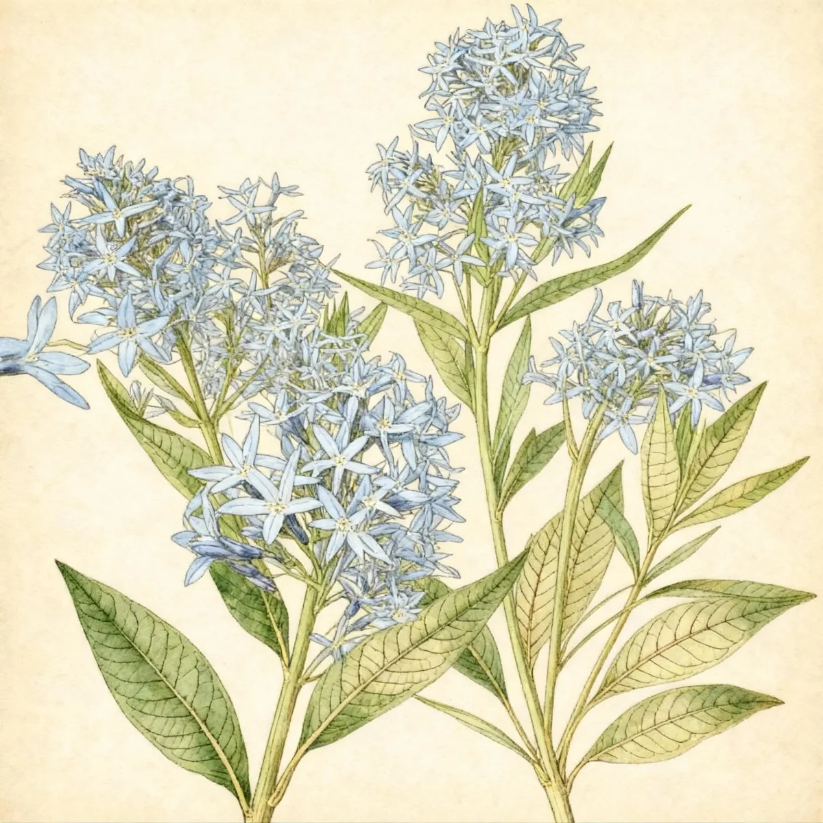 Shining blue star (Amsonia illustris)