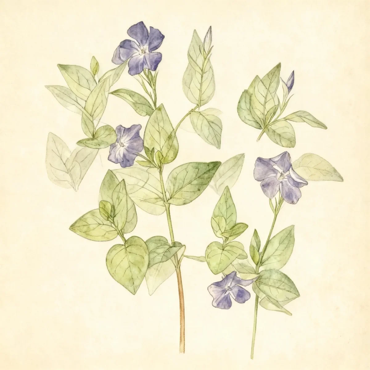 Greater periwinkle (Vinca major)