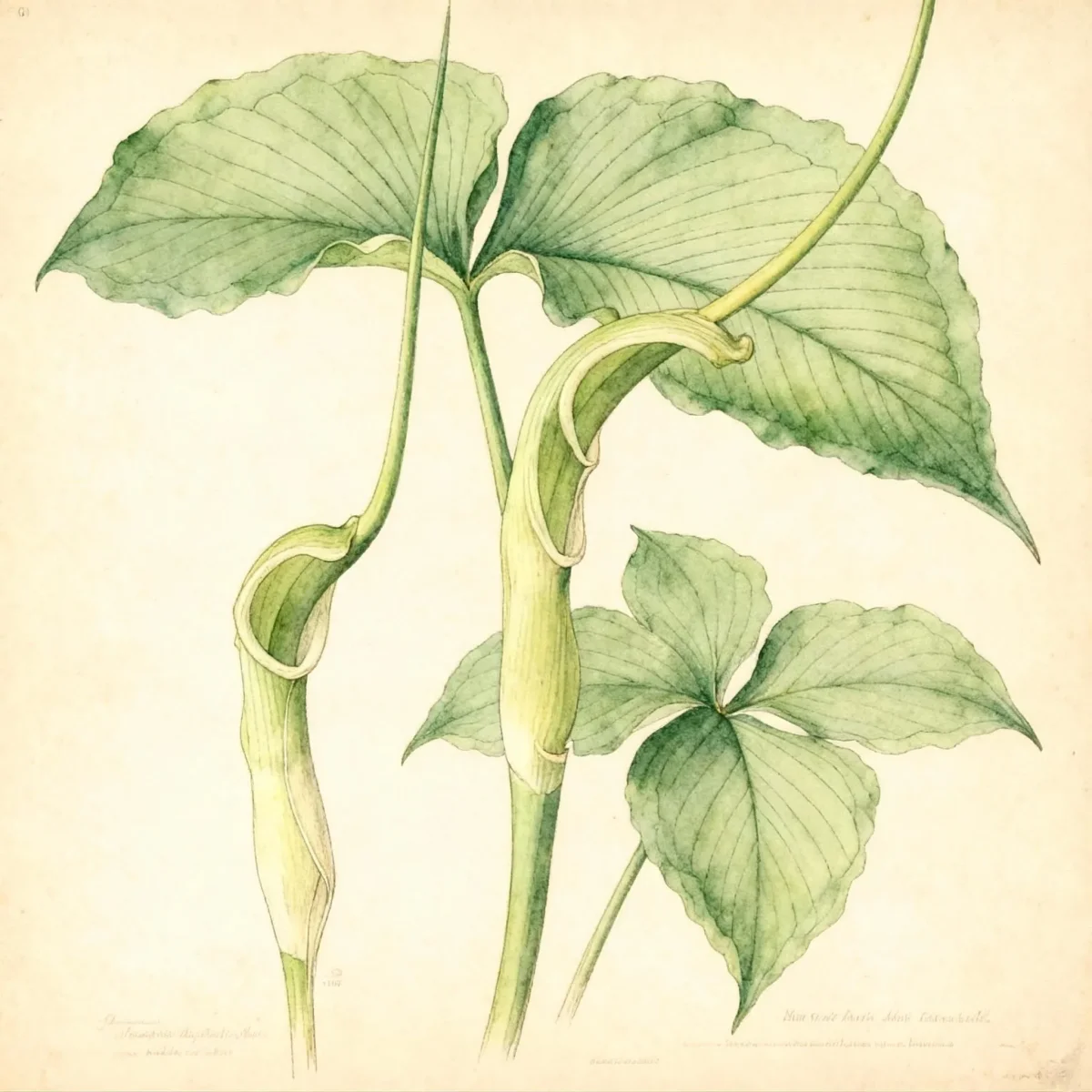 Green dragon (Pinellia tripartita)