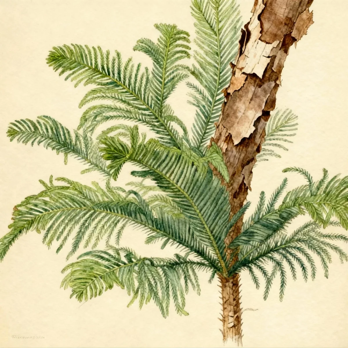 Norfolk Island pine (Araucaria heterophylla)