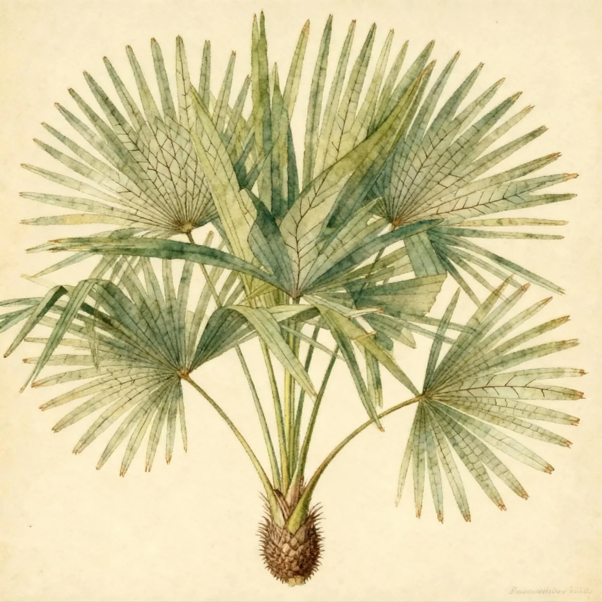 Needle palm (Rhapidophyllum hystrix)