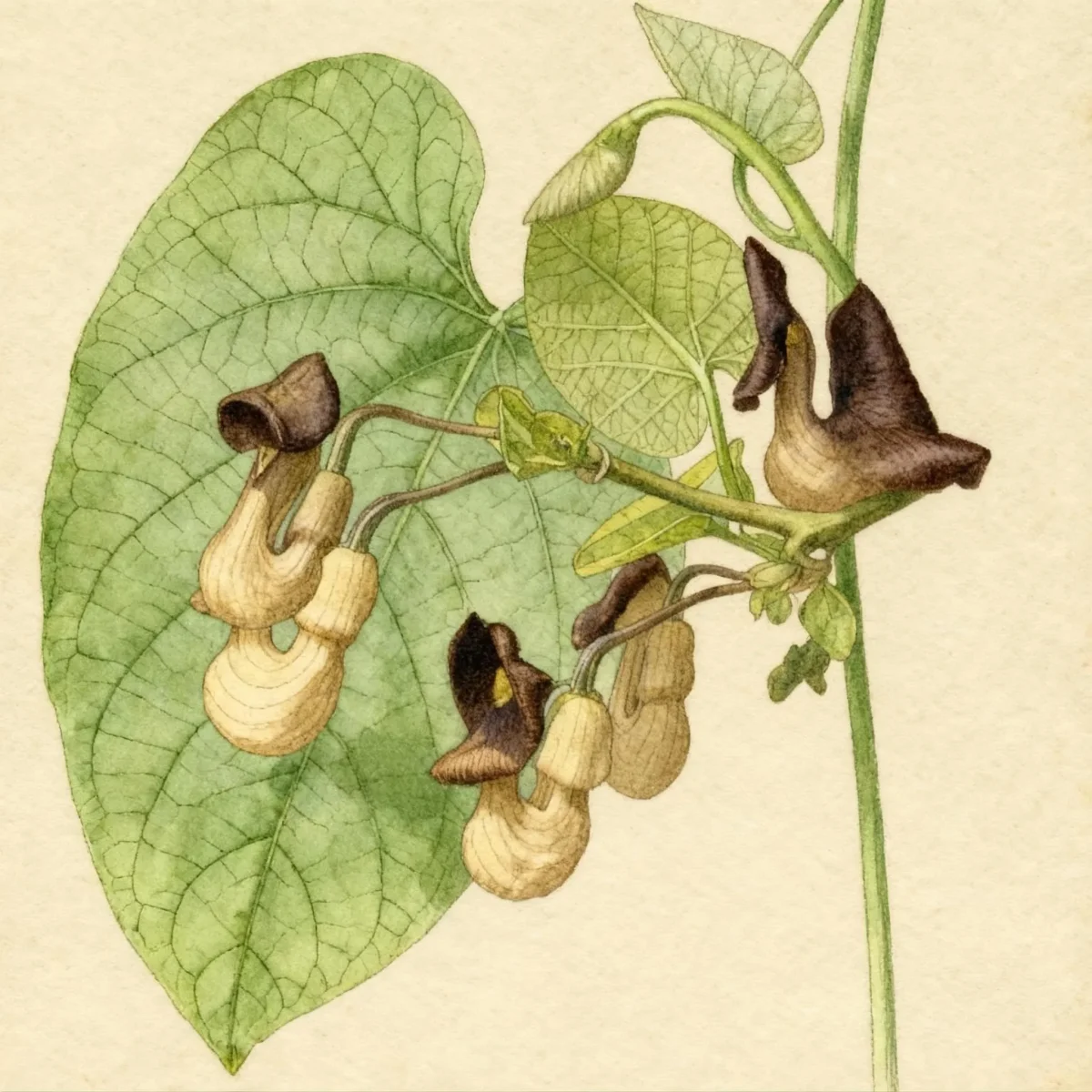 Dutchman's pipe (Aristolochia macrophylla)