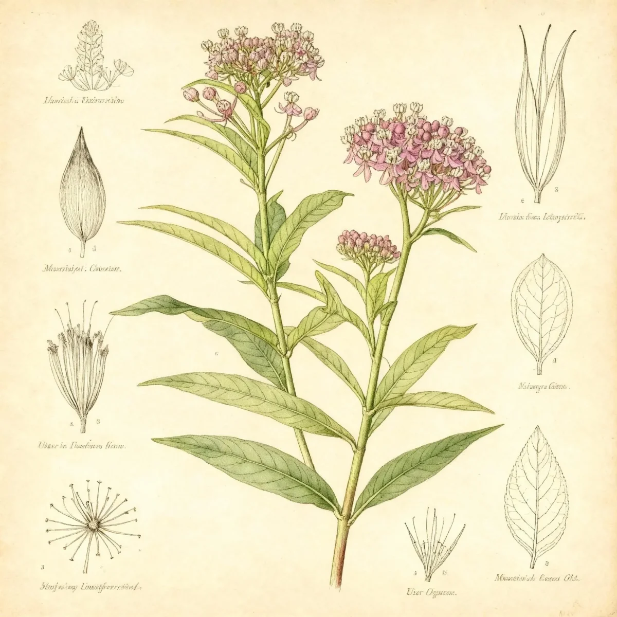 Swamp milkweed (Asclepias incarnata)