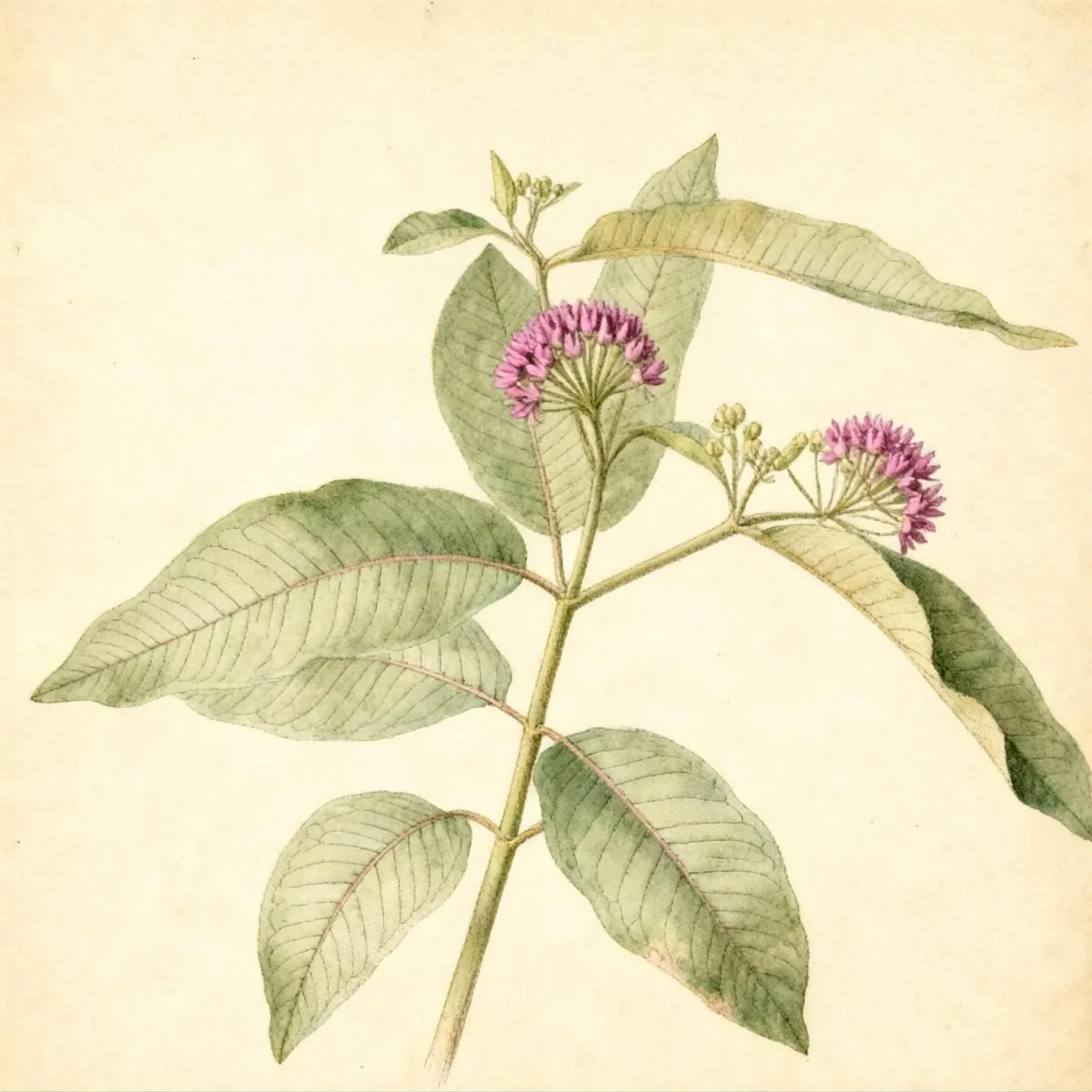 Purple milkweed (Asclepias purpurascens)