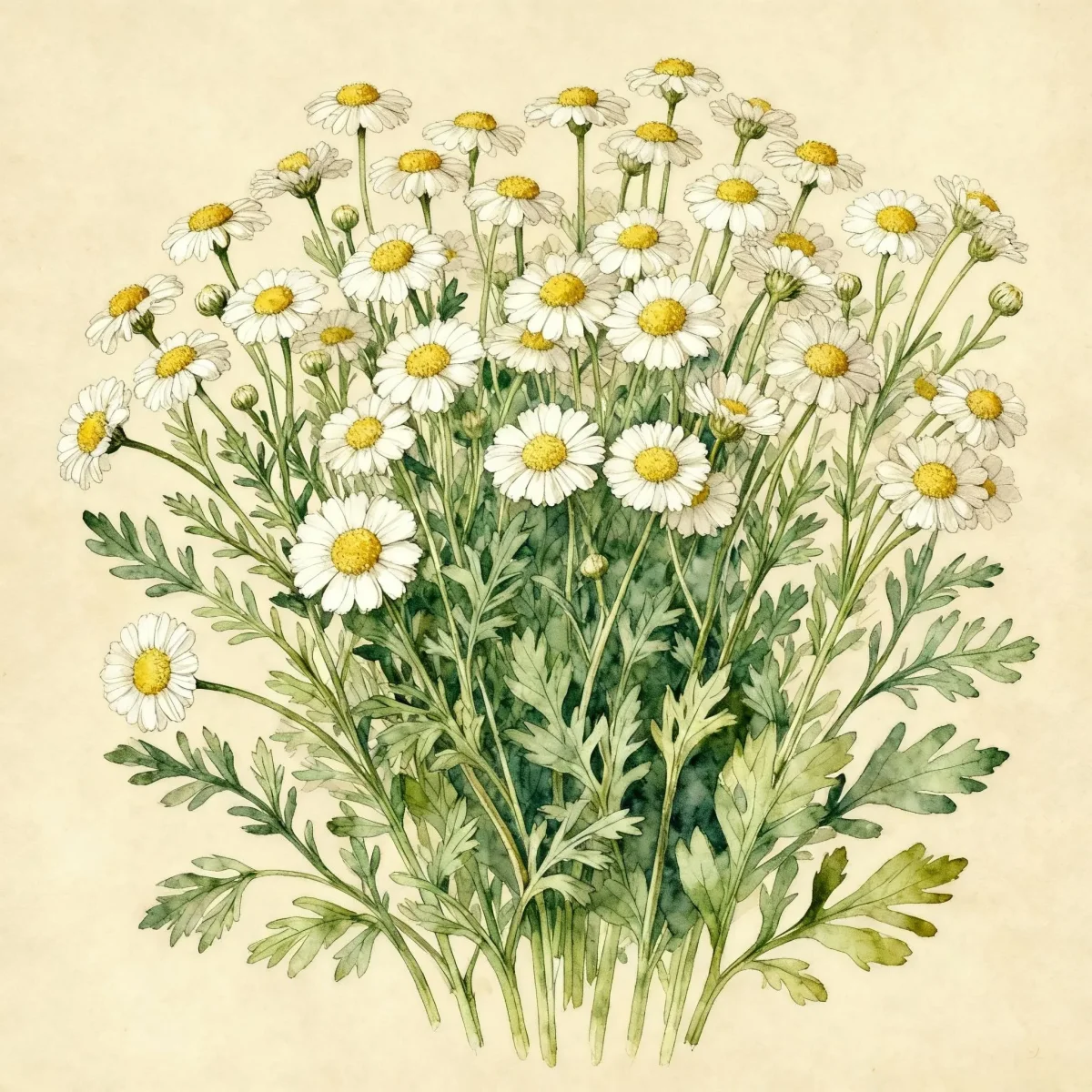 Feverfew (Tanacetum parthenium)