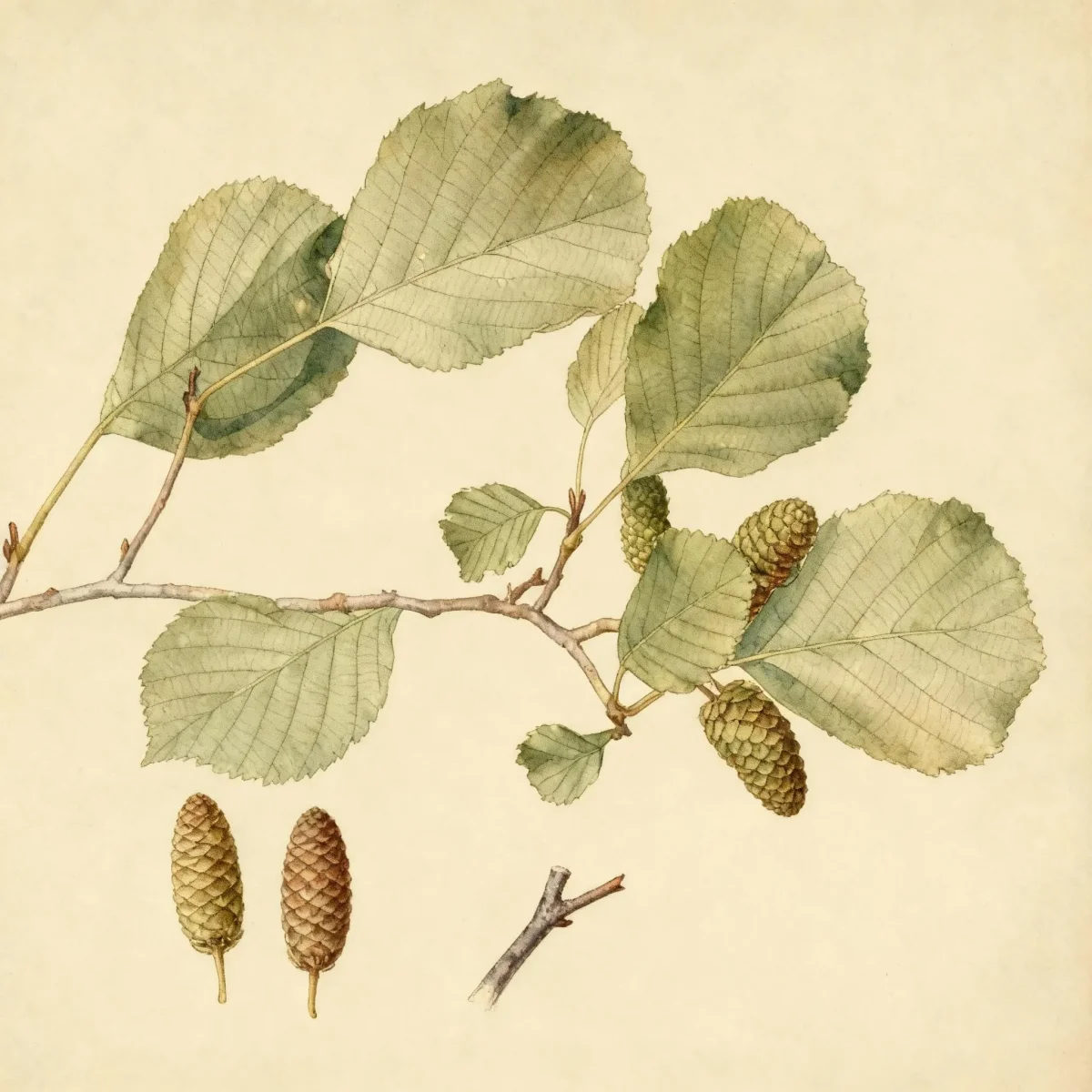European alder (Alnus glutinosa)