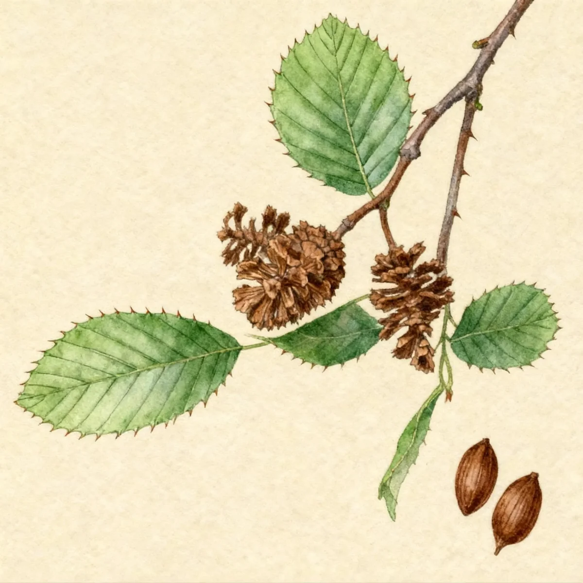 Hazel alder (Alnus serrulata)