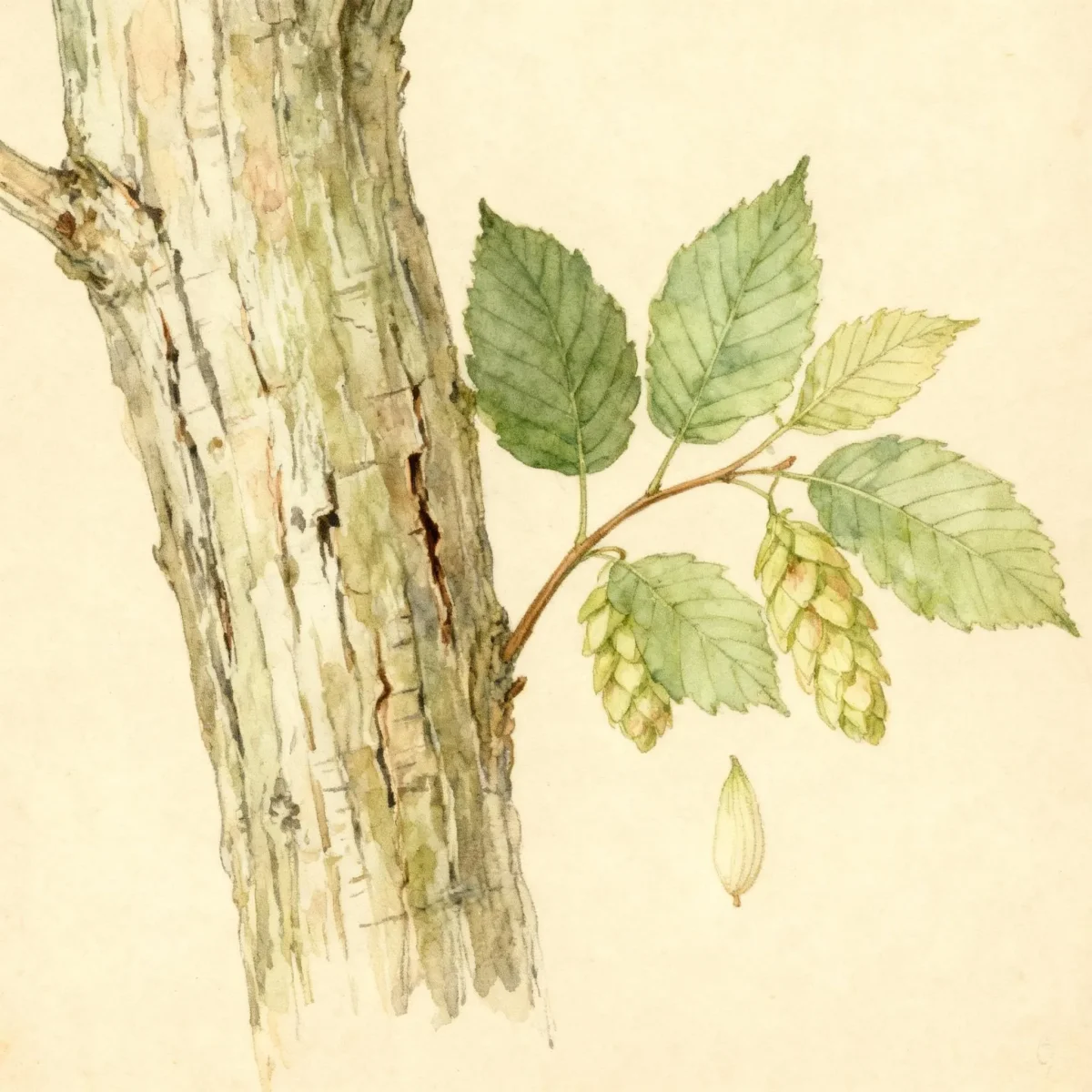 Hop hornbeam (Ostrya carpinifolia)