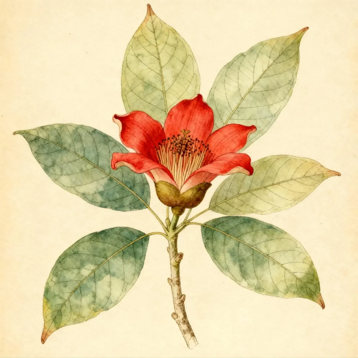 Red silk cottontree (Bombax ceiba)