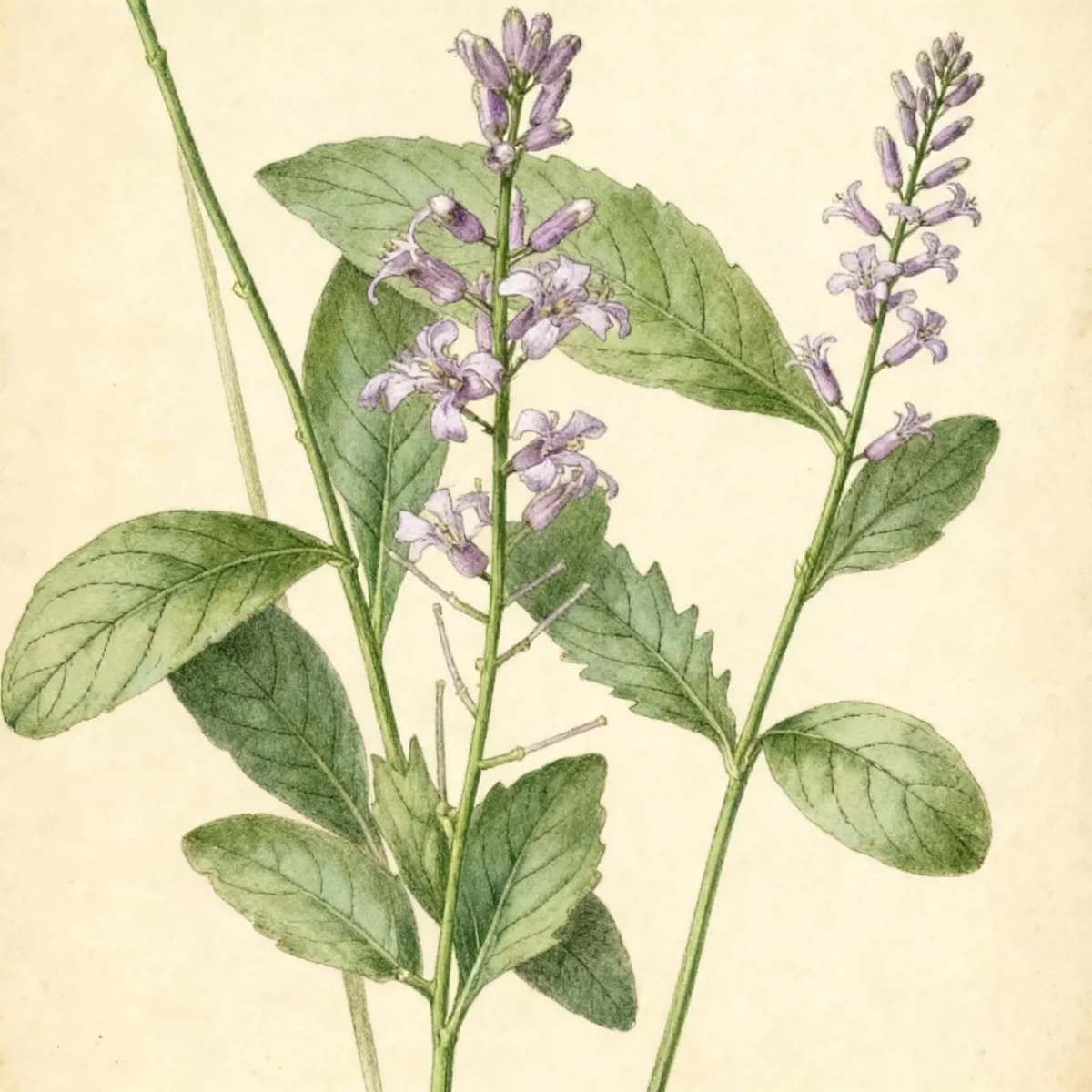 Purple rocket (Iodanthus pinnatifidus)