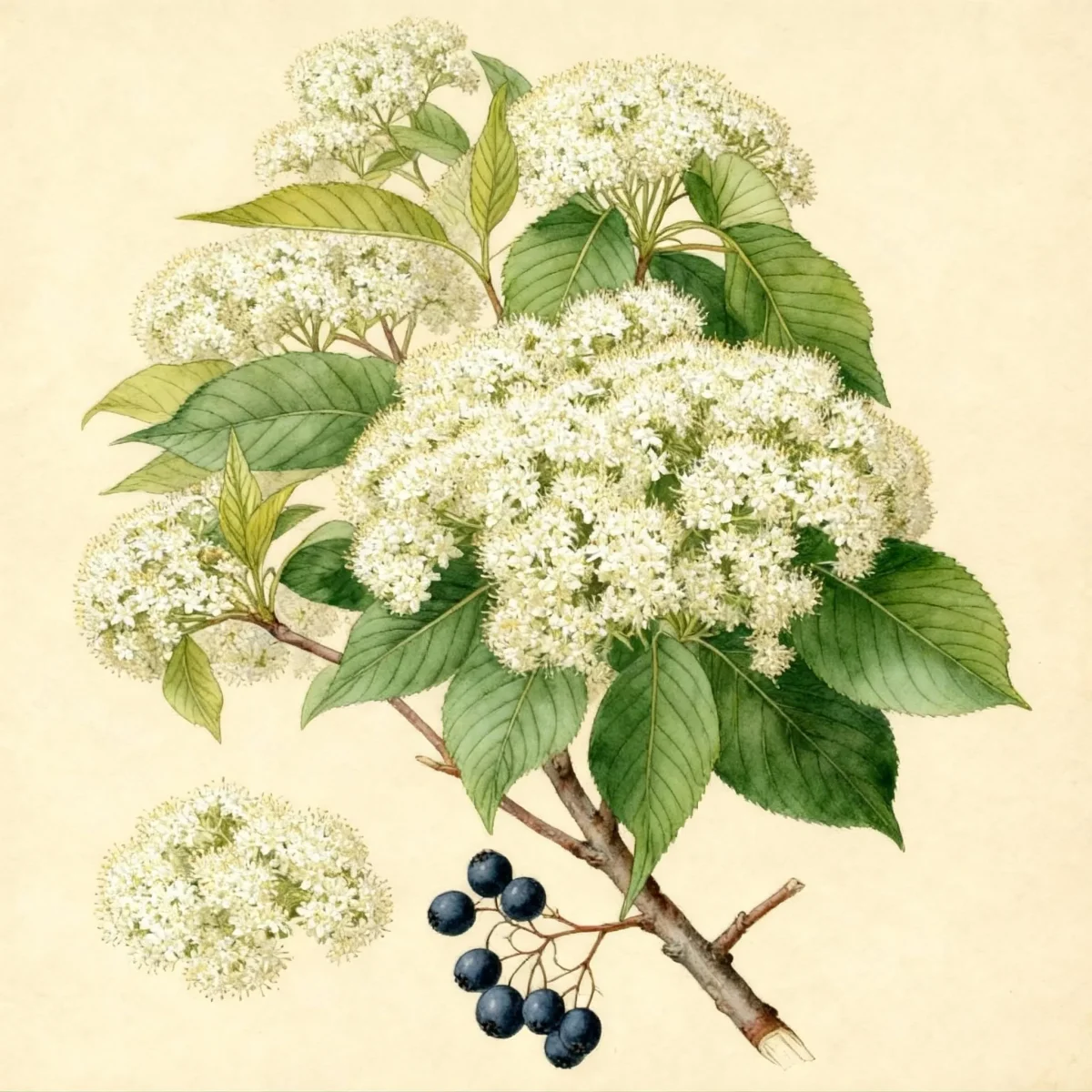 Nannyberry viburnum (Viburnum lentago)