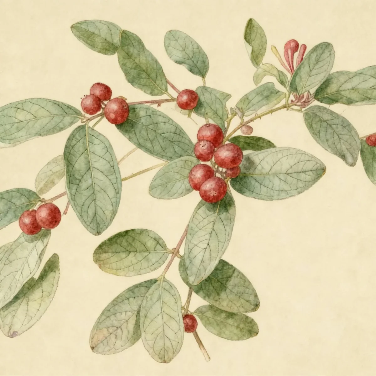 Morrow honeysuckle (Lonicera morrowii)