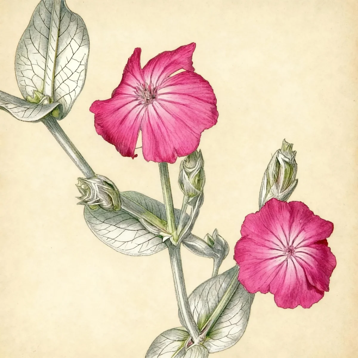 Catchfly (Lychnis coronaria)