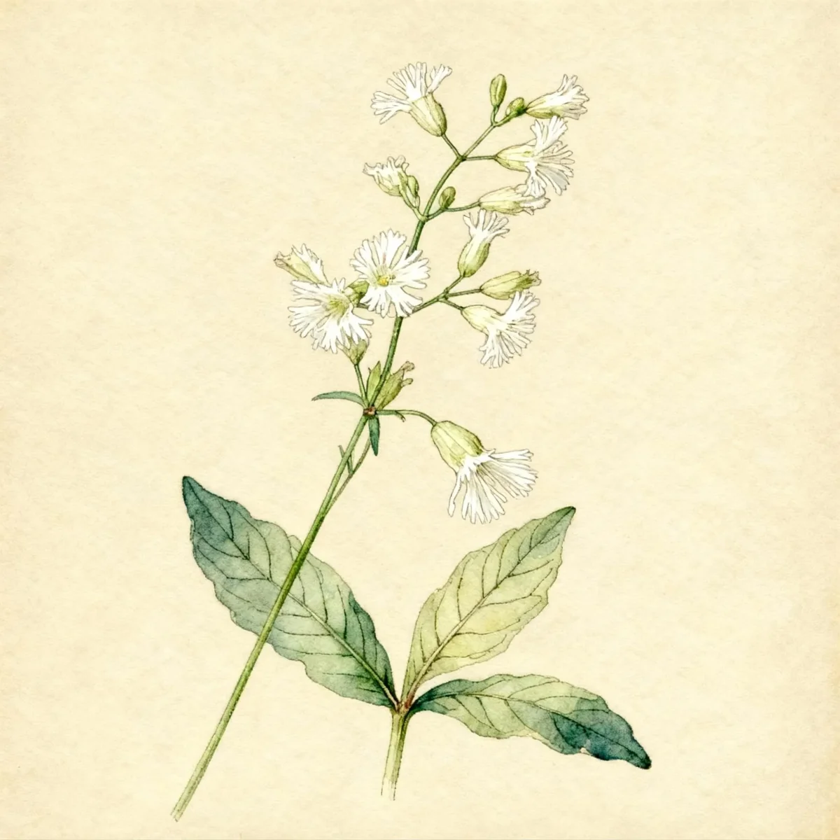 Starry campion (Silene stellata)