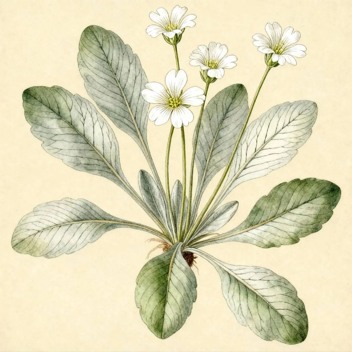 Snow-in-summer (Cerastium tomentosum)