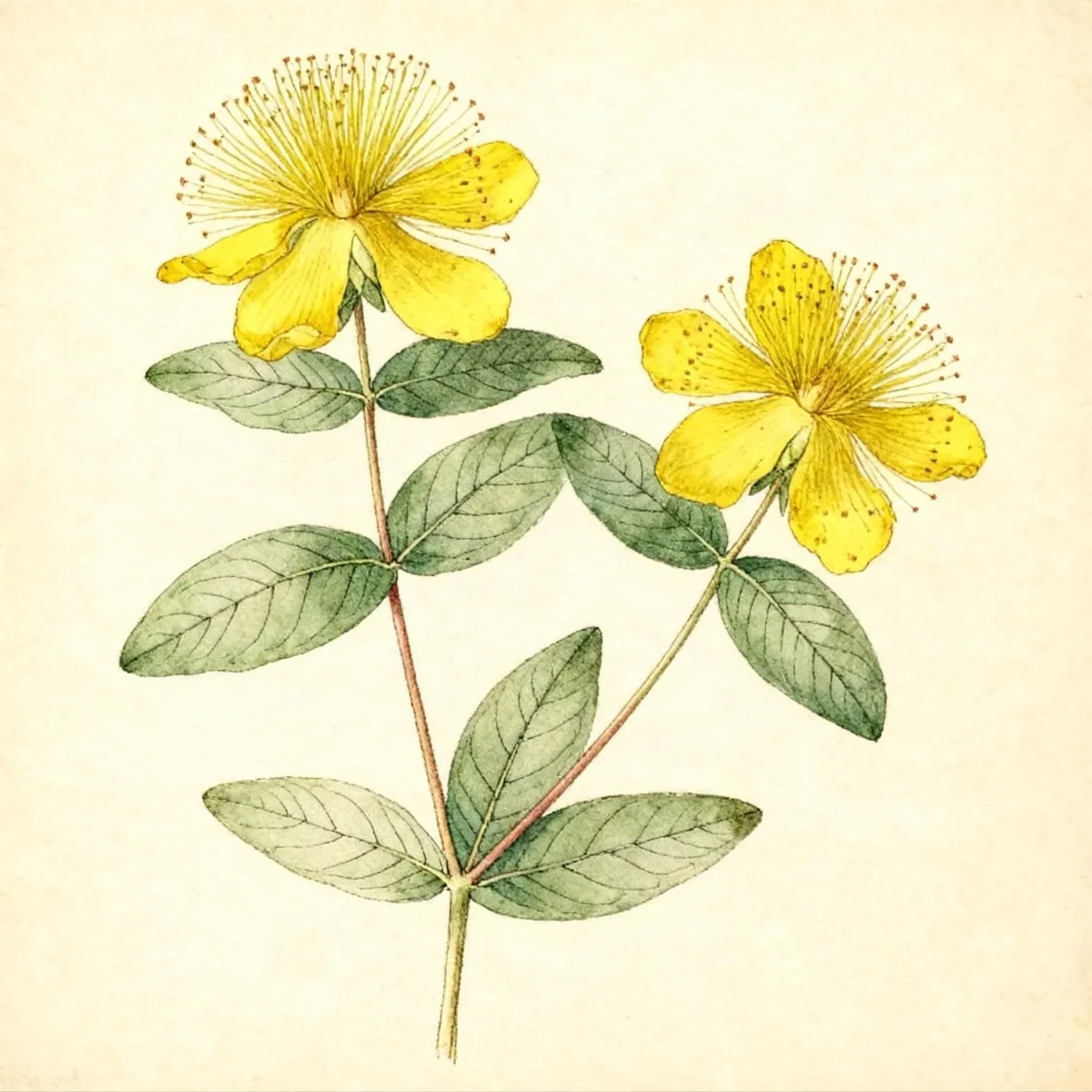 St. John's wort (Hypericum calycinum)