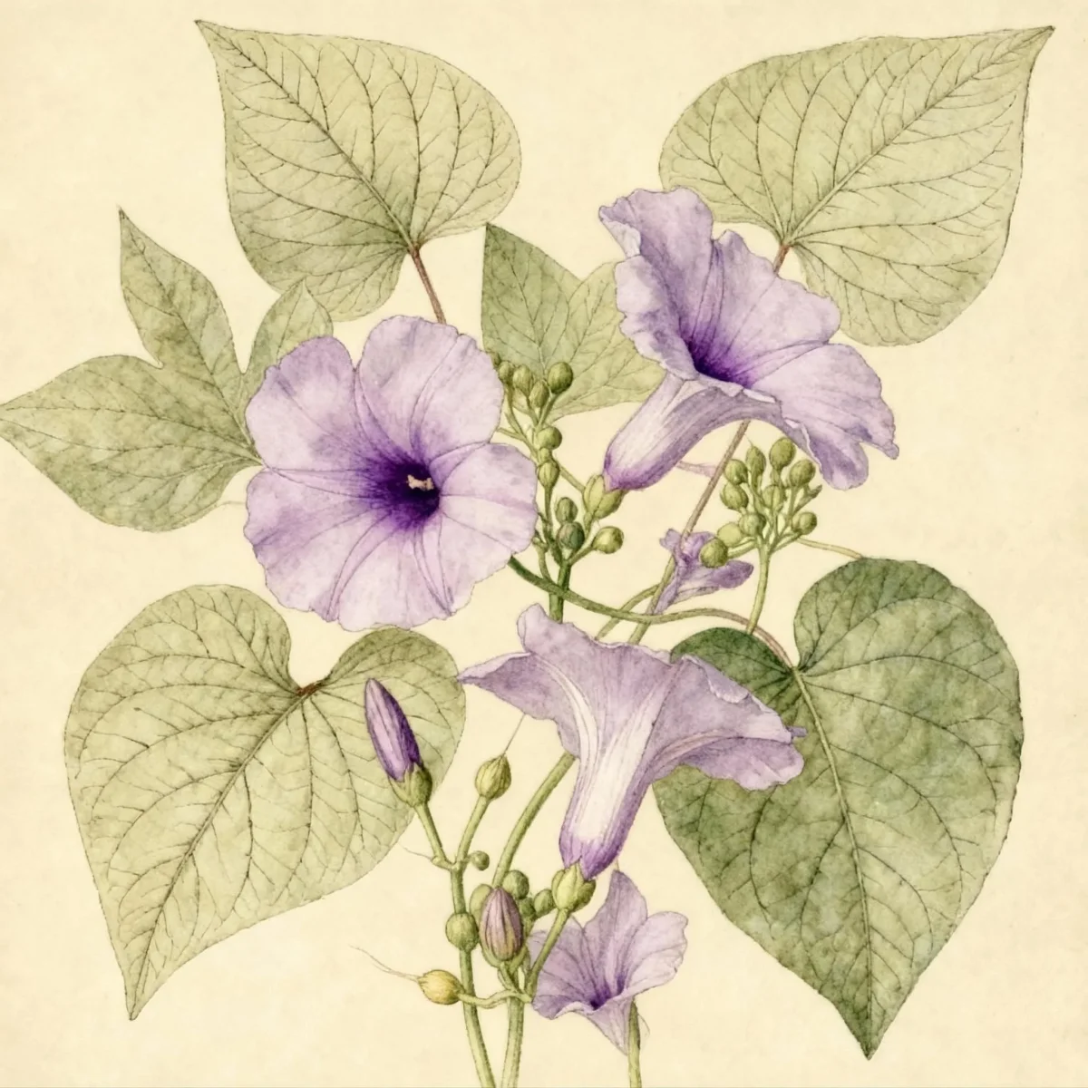 Morning glory (Ipomoea mauritiana)