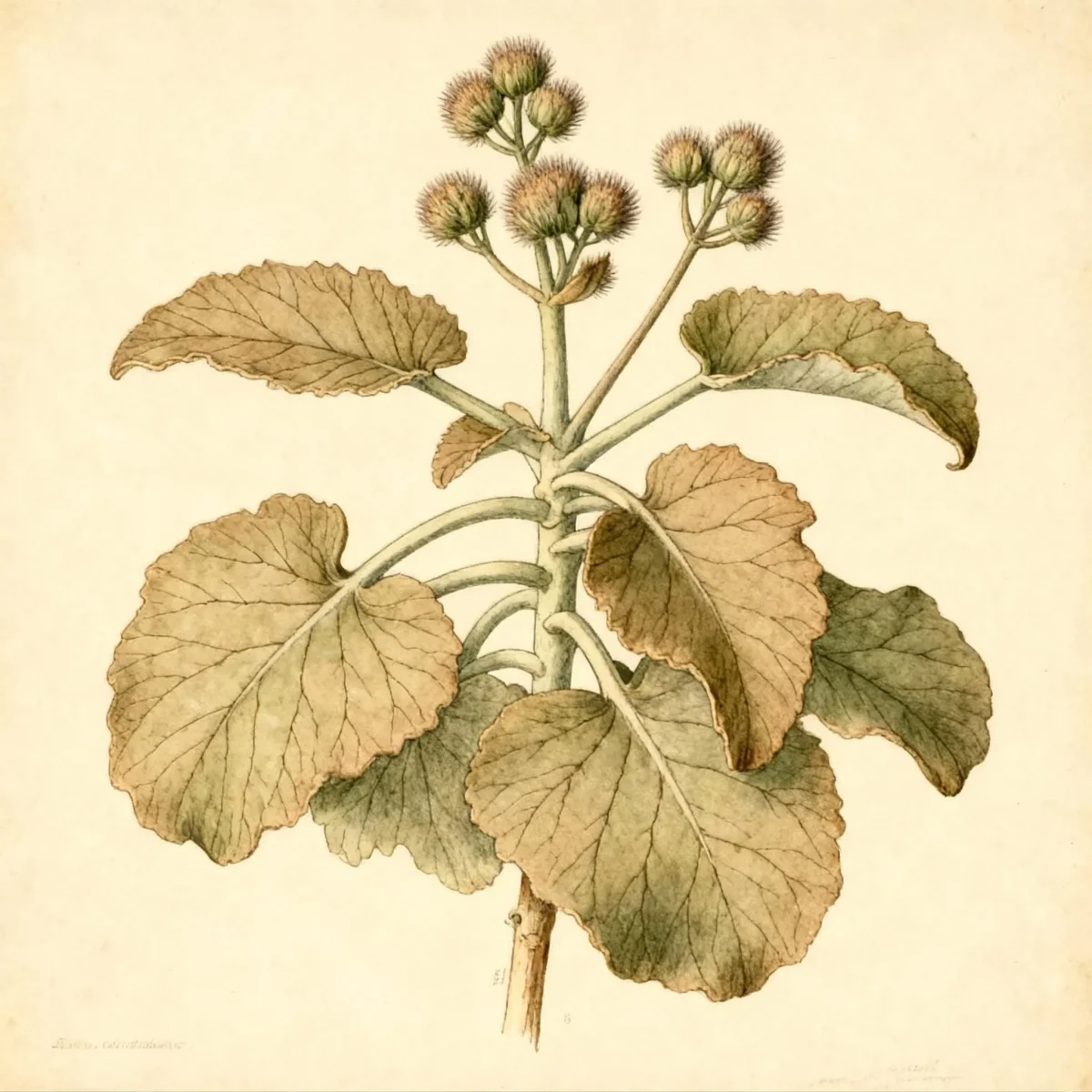 Velvet leaf kalanchoe (Kalanchoe beharensis)